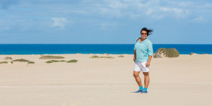 Beitragsbild des Blogbeitrags Fuerteventura: Ausflug zu den Wanderdünen von Corralejo! 