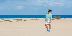 Beitragsbild des Blogbeitrags Fuerteventura: Ausflug zu den Wanderdünen von Corralejo!