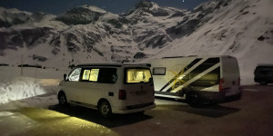 Beitragsbild des Blogbeitrags Freistehen im Winter: Mit dem Wohnmobil in Sportgastein 