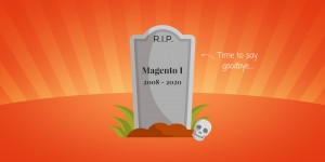 Beitragsbild des Blogbeitrags End of Life für Magento 1 im Juni 2020 