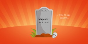 Beitragsbild des Blogbeitrags End of Life für Magento 1 im Juni 2020