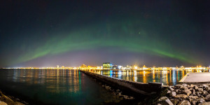 Beitragsbild des Blogbeitrags Nordlicht Panorama | Erstellung mit Bildbearbeitung in Adobe Lightroom 