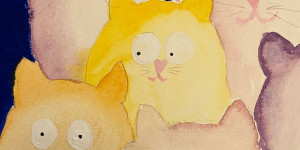 Beitragsbild des Blogbeitrags Malen Anfänger: Katzen flauschig und süß