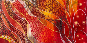 Beitragsbild des Blogbeitrags Acrylmalen: Farbreste, die Resteküche der Palette