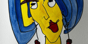 Beitragsbild des Blogbeitrags Kringel-Klecks, die wilden Ladies! Zeichnen mit der