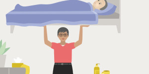 Beitragsbild des Blogbeitrags „Alles im Griff? – Checkliste für alle, die jemanden zu Hause pflegen“