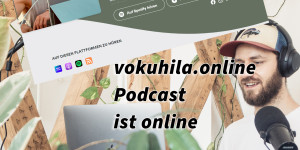 Beitragsbild des Blogbeitrags vokuhila.online Podcast ist online! Ein moderner Digital Marketing Podcast aus der Praxis