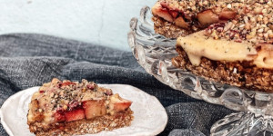 Beitragsbild des Blogbeitrags Gesunder Apfelkuchen
