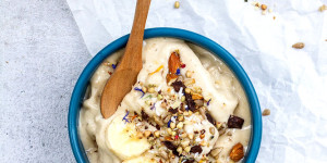 Beitragsbild des Blogbeitrags Nicecream mit Mandeln