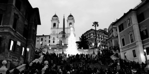 Beitragsbild des Blogbeitrags Rom in Monochrom: Die Spanische Treppe 