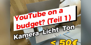 Beitragsbild des Blogbeitrags Mit YouTube anfangen? (Teil 1) — Setup on a budget!