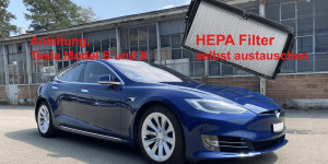 Beitragsbild des Blogbeitrags HEPA Filter beim Tesla Model S und X selbst austauschen