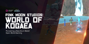 Beitragsbild des Blogbeitrags Pink Moon Studios enthüllt „KMON: World of Kogaea“ und läutet damit eine neue Ära im Web3-Open-World-Gaming ein