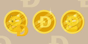 Beitragsbild des Blogbeitrags Ein absteigendes Dreiecksmuster hält die bärische Tendenz am Leben. Dogecoin folgt nicht den Schritten von Bitcoin.