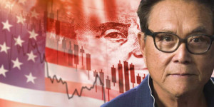 Beitragsbild des Blogbeitrags Robert Kiyosaki betont den bevorstehenden Tod des US-Dollars, da der BRICS-Gipfel naht und 41 Nationen die Entdollarisierung der Welt vorantreiben. 