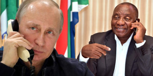 Beitragsbild des Blogbeitrags Putin und Ramaphosa diskutieren Gipfel der BRICS, Handel und Zusammenarbeit; Russischer Präsident via Video Link dabei 