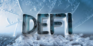 Beitragsbild des Blogbeitrags Defi-Sektor navigiert durch einen langen Kryptowinter: TVL sinkt auf Februar 2021 Niveau