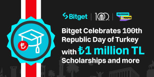 Beitragsbild des Blogbeitrags Bitget feiert den 100. Tag der Republik Türkei mit Stipendien und Aktivitäten im Wert von 1 Million TL 