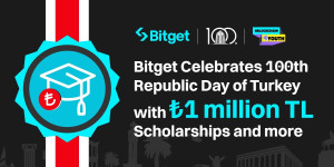 Beitragsbild des Blogbeitrags Bitget feiert den 100. Tag der Republik Türkei mit Stipendien und Aktivitäten im Wert von 1 Million TL