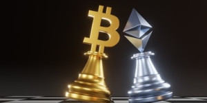 Beitragsbild des Blogbeitrags Bitcoin dominiert: Überholt Ethereum Zum ersten Mal im 24-Stunden-NFT-Verkaufsvolumen