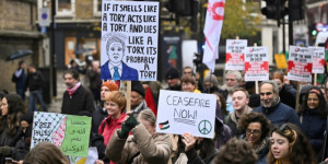 Beitragsbild des Blogbeitrags Pro-palästinensische Demonstranten versammeln sich in Frankreich und Großbritannien 