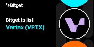 Beitragsbild des Blogbeitrags Bitget erweitert sein Ökosystem mit der Auflistung des Vertex (VRTX)-Tokens