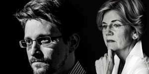 Beitragsbild des Blogbeitrags Snowden kritisiert Elizabeth Warren als “pro-Banker” und behauptet, dass sie sich im Krypto-Konflikt dem JPMorgan-Chef gegenüber beugt.