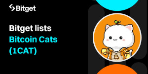 Beitragsbild des Blogbeitrags Bitget listet das GameFi-Projekt Bitcoin Cats (1CAT) in der Innovation Zone auf 
