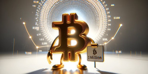 Beitragsbild des Blogbeitrags 1 Million Dollar pro BTC bis 2033: Bitcoin-Preisverlauf mit dem Power-Law-Modell voraussagen. 