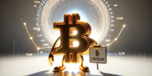 Beitragsbild des Blogbeitrags 1 Million Dollar pro BTC bis 2033: Bitcoin-Preisverlauf mit dem Power-Law-Modell voraussagen.