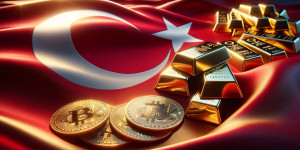 Beitragsbild des Blogbeitrags Türkische Bürger flüchten vor 67%iger Inflation in Gold und Stablecoins.