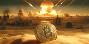 Beitragsbild des Blogbeitrags Krypto-Befürworter äußern sich zu plötzlichem Bitcoin-Absturz im Zuge von Spannungen im Nahen Osten. 