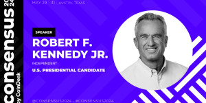 Beitragsbild des Blogbeitrags Unabhängiger Präsidentschaftskandidat Robert F. Kennedy Jr. tritt als Hauptredner bei Konsensus bei.
Kürzer: Unabhängiger Präsidentschaftskandidat RFK Jr. wird Redner bei Konsensus.