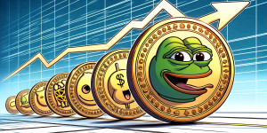 Beitragsbild des Blogbeitrags PEPE führt das Feld an: Überholt andere MEME-Münzen im Marktboom
