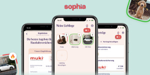 Beitragsbild des Blogbeitrags Wie funktioniert die Versicherungs-App Sophia? › Jetzt loslegen | Sophia
