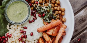 Beitragsbild des Blogbeitrags Rezept: Fit Food – vegane Goddess Bowl 