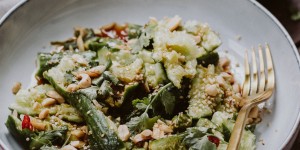 Beitragsbild des Blogbeitrags Rezept: Smashed Cucumber Thai Salad 