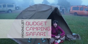 Beitragsbild des Blogbeitrags Packing list for your budget camping safari in Tanzania
