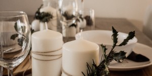 Beitragsbild des Blogbeitrags Natürliche Tischdeko für Weihnachten – Blogmas 13