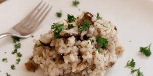 Beitragsbild des Blogbeitrags Cremiges Steinpilzrisotto ohne Parmesan