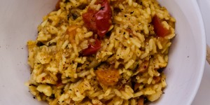 Beitragsbild des Blogbeitrags Vegane Kürbis Curry Bowl