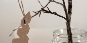 Beitragsbild des Blogbeitrags Weihnachtsschmuck aus Papier basteln