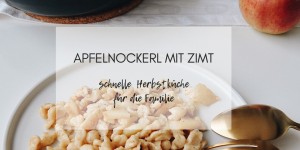 Beitragsbild des Blogbeitrags FOOD // SCHNELL & GUT . APFELNOCKERL MIT ZIMT 