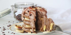 Beitragsbild des Blogbeitrags Protein Pancakes & Chocolate Joghurt 