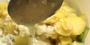 Beitragsbild des Blogbeitrags Fischstäbchen, selbergemacht mit schlotzigem Kartoffelsalat von Obers trifft Sahne 