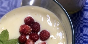 Beitragsbild des Blogbeitrags Joghurt Mango Kaltschale, eine Sommerpause und einige Änderungen 