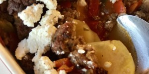 Beitragsbild des Blogbeitrags Gemüseauflauf mit Faschiertem Rindfleisch und Frischkäse