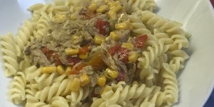 Beitragsbild des Blogbeitrags Schnelles Rezept: Pasta mit Thunfisch-Paprika Sauce