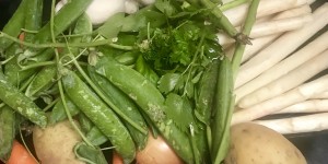 Beitragsbild des Blogbeitrags Jede Kalorie ein Genuss! Gemüsesuppe mit Frühlingsgemüse und Obers 