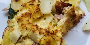 Beitragsbild des Blogbeitrags Köstlicher Kohlrabiauflauf mit geräuchertem Ziegenkäse